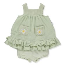 Бебешка рокля Bebetto ETHNIC DAISY, Зелен, 2 ч., 6-36 м., K4385