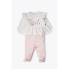 Бебешки комплект Bebetto HAPPY BUNNY, 2ч., 1-9 м., K5498