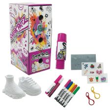 Творчески комплект изненада Splash Toys Sneak Artz, Оцвети и персонализирай ключодържатели маратонки