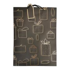 Коледна хартиена торбичка за подарък Raya Toys, 42 см.