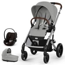 Бебешка количка 3 в 1 Cybex Balios S Lux New 2025 + кош Cot S Lux + адаптери + стол за кола Cloud G i-size, One Box