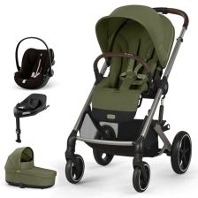 Бебешка количка 4 в 1 Cybex Balios S Lux New 2025 + кош Cot S Lux + адаптери + стол за кола Cloud G i-size Plus + База за стол Base G