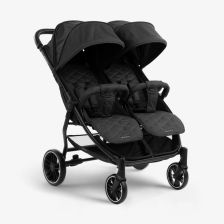 Количка за близнаци Kikka Boo Happy 2 Black 2023