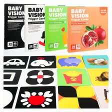 Комплект бебешки карти за визуална стимулация Raya Toys, 0-3 г.