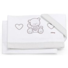Комплект чаршафи Italbaby JOLIE 3 ч. White/Dove Grey