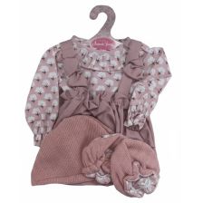 Комплект дрехи за кукла Antonio Juan Sweet reborn, Гащеризон и блузка, 4ч.