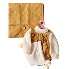 Комплект дрехи за кукла Antonio Juan Sweet reborn, Гащеризон и порт бебе, 4ч.