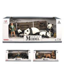 Комплект фигури Raya Toys The World of Animals Диви Животни и Човек
