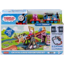 Писта Fisher Price Thomas & Friends Пещерата с кристалите, с локомотив