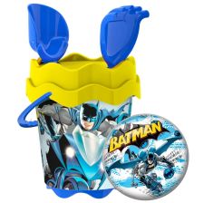 Комплект играчки за пясък Dema Stil Кофичка с аксесоари и топка Batman