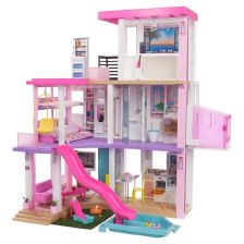 Къща за кукли Mattel Barbie Dreamhouse, на 3 етажа, със светлини и звуци, 75 части