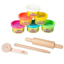 Комплект моделини Roba x Play-Doh, 6 бр., дървени инструменти, 3D формички