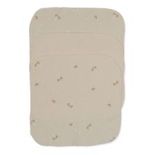 Комплект памучни кърпи Bebetto Dream Big, Бежов, 20х20 см, 3 бр., C1116