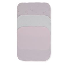 Комплект памучни кърпи Bebetto Flower Garden, 20х20 см, 3 бр., C1212