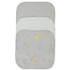 Комплект памучни кърпи Bebetto Little Elephant, 20х20 см, 3 бр., C1145