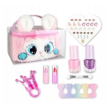 Комплект продукти за детски грим Raya Toys в плюшена чантичка Зайче