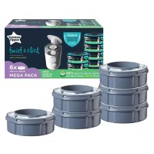 Комплект резервни касети за хигиенен кош Tommee Tippee Twist&Click, 6 броя