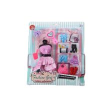 Комплект рокля с аксесоари Raya Toys за кукла, Асортимент