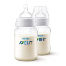Комплект бебешки шишета за хранене Avent Anti-Colic, 2 бр., 1 м+, 260 мл., SCY103/02