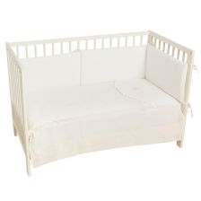 Комплект за бебешка кошара Bimbidreams Cloud завивка и обиколник, 60x120