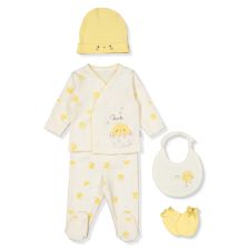 Комплект за изписване Bebetto Chick chick, Жълт, 5ч., 0-3 м., Z979