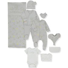 Комплект за изписване Bebetto Little Elephant, Сив, 10ч., 0-3 м., Z1054