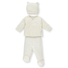 Комплект за изписване Bebetto Pure Teddy Екрю, 3 ч., 0-3м. Z852
