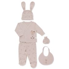 Комплект за изписване Bebetto SO SWEET, Пудра, 5 ч., 0-3 м, Z902