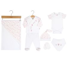 Бебешки комплект за изписване CICCIM BABY Екрю, 7 части, 0-3 м U4865