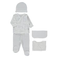 Комплект за изписване на недоносени Bebetto Happy Animal, 5ч., 0-1 м., Z1136