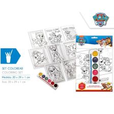 Комплект за оцветяване с водни бои Kids Licensing Paw Patrol