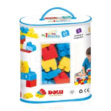 Конструктор DOLU My 1st Big Blocks, в чанта, 60 ч.