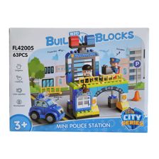 Конструктор Feelo City Series Mini Police Station, 63 ч.