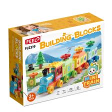 Конструктор Feelo Мини влакче с цифри, 56 ч.