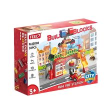 Конструктор Feelo City Series Пожарна станция, 55 ч.