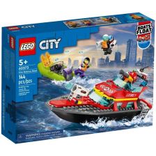 Конструктор LEGO City Пожарникарска спасителна лодка, 60373