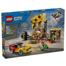 Конструктор LEGO City Доставка на пица с превозни средства, 60496