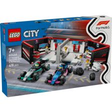 Конструктор LEGO City Гараж от F1 с коли Mercedes-AMG и Alpine 60444