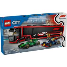 Конструктор LEGO City Камион от F1 с коли RB20 и AMR24 от F1 60445