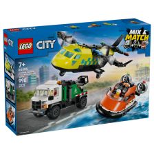 Конструктор LEGO City Самолет, сервизен камион и амфибия ремикс, 60505