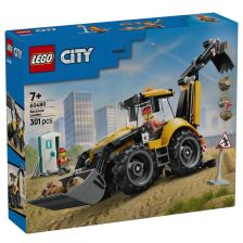 Конструктор LEGO City Жълт багер със задна лопата, 60480