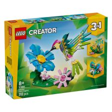 Конструктор LEGO Creator 3в1 Диви животни: цветно колибри, 31384