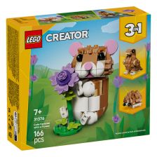 Kонструктор LEGO Creator 3в1 Сладък хамстер с цвете, 31376