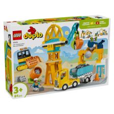 Конструктор LEGO DUPLO Строителна площадка и машини 3в1, 10476