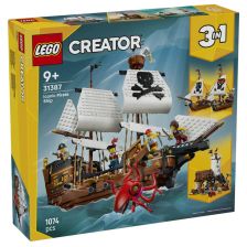 Конструктор LEGO Creator Емблематичен пиратски кораб 3 в 1, 31387