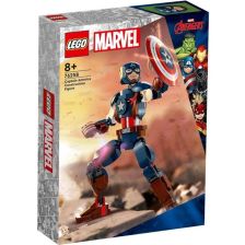 Конструктор LEGO Marvel Фигура за изграждане - капитан Америка, 76258