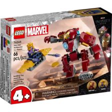 Конструктор LEGO Marvel Железният човек Хълкбъстър срещу Tанос, 76263