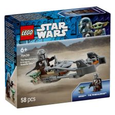 Kонструктор LEGO Star Wars The Mandalorian Мотоциклетът на мандалореца и Грогу, 75436