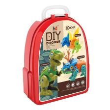 Фигури за сглобяване Raya Toys 2 броя динозаври в кутия, с инструменти