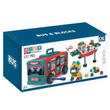 Конструктор с масичка 2 в 1 Raya Toys Автобус, 332 части